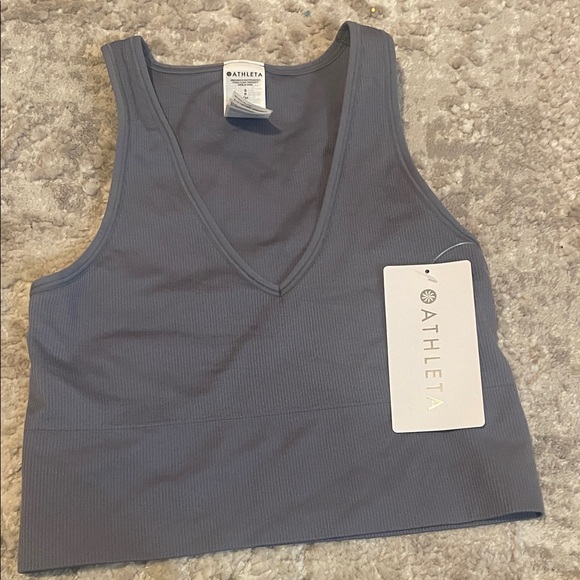 Athleta Tops - Athleta Crop Rib Tank